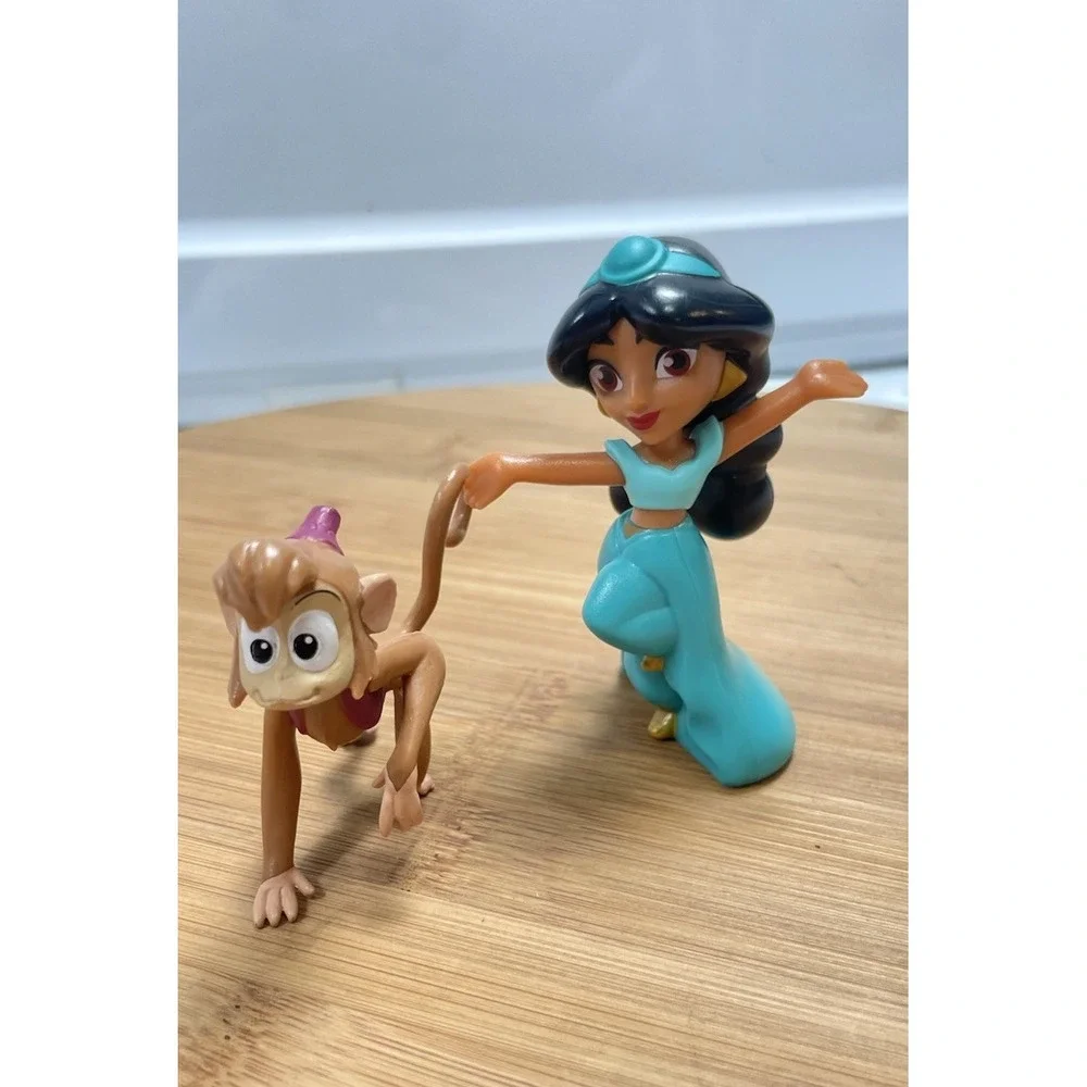 Disney play‎ action figure Princess Jasmine & Monkey Abu From Aladdin Animation